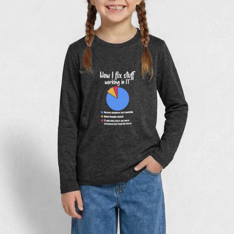 Support technique Computer It Admin Cadeau T-shirt manches longues Premium Ado
