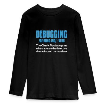 Softwareentwickler Programmierer Software - Teenager Premium Bio Langarmshirt - Schwarz - Vorne - AI Model Kid Female (0cm)
