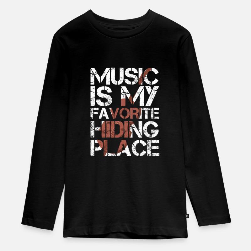 violon - T-shirt manches longues Premium Ado - noir