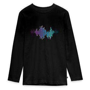 Technicien en ondes sonores Enregistrement technique Musique - T-shirt manches longues Premium Ado - noir - Devant - AI Model Kid Female (0cm)