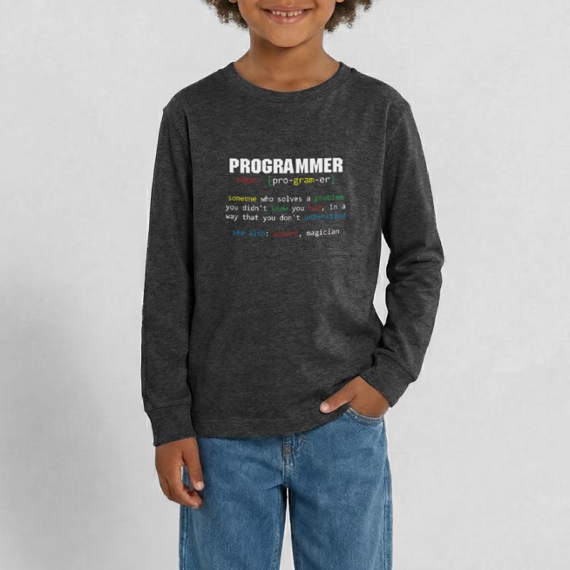 Programmierer Definition Codierer Programmiercodierung Teenager Premium Bio Langarmshirt