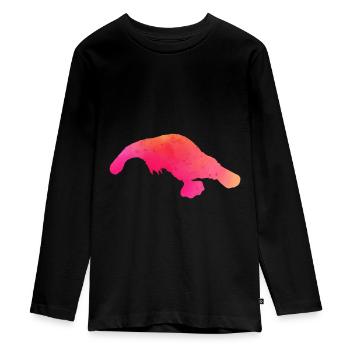ornithorynque - T-shirt manches longues Premium Ado - noir - Devant - AI Model Kid Female (0cm)