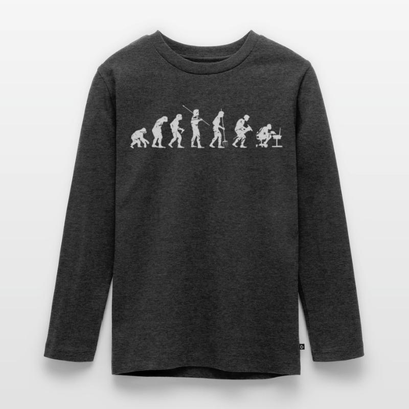 Evolution Computer Scientist Teenager Premium Organic Long Sleeve Shirt