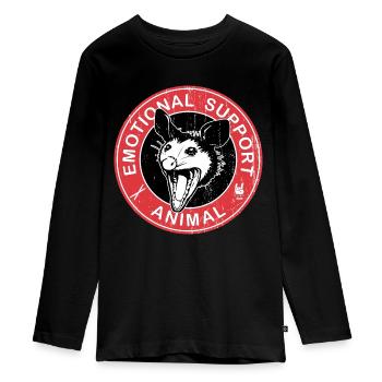 Graphique Opposum - T-shirt manches longues Premium Ado - noir - Devant - AI Model Kid Female (0cm)