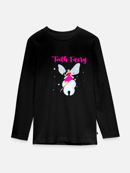 Tooth Fairy - Geschenk - Teenager Premium Bio Langarmshirt - 