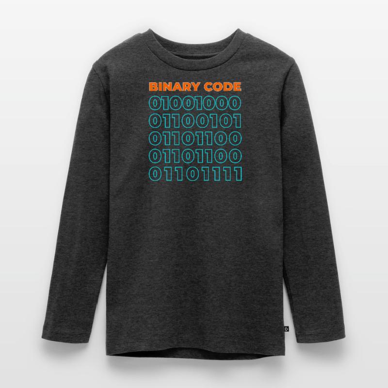 Binary code Teenager Premium Organic Long Sleeve Shirt