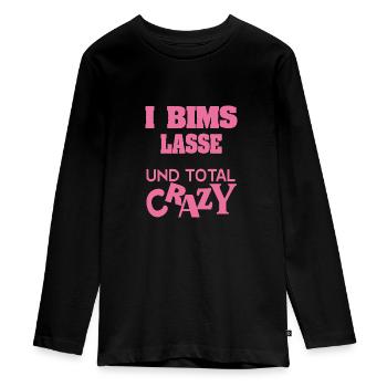 Partir - T-shirt manches longues Premium Ado - noir - Devant - AI Model Kid Female (0cm)