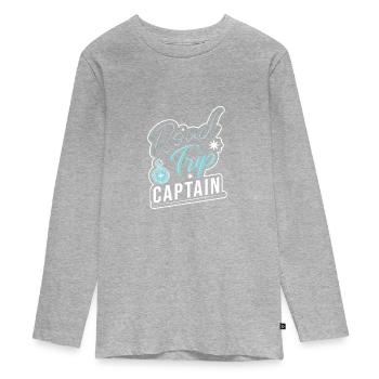 Road Trip - Teenager Premium Organic Long Sleeve Shirt - heather grey - Front