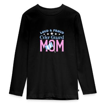 Color Guard - Teenager Premium Bio Langarmshirt - Schwarz - Vorne - AI Model Kid Female (0cm)