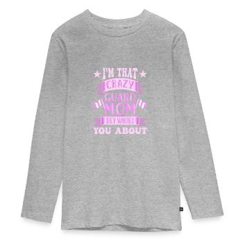 Color Guard - Teenager Premium Bio Langarmshirt - Grau meliert - Vorne
