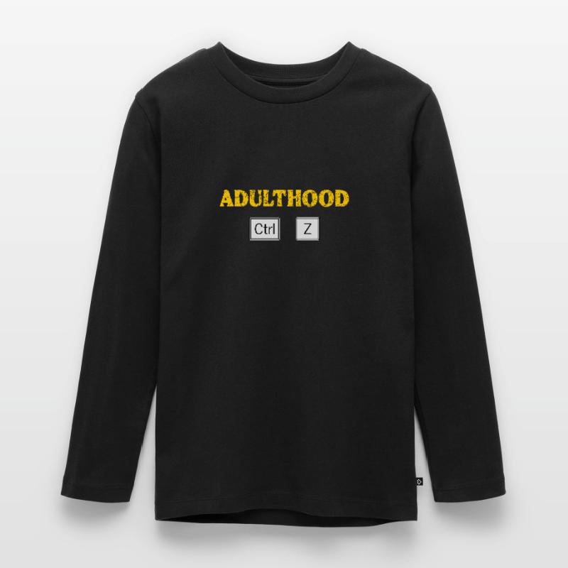 Erwachsensein Ctrl Z Tech Geek Programmieren und Programmieren Teenager Premium Bio Langarmshirt