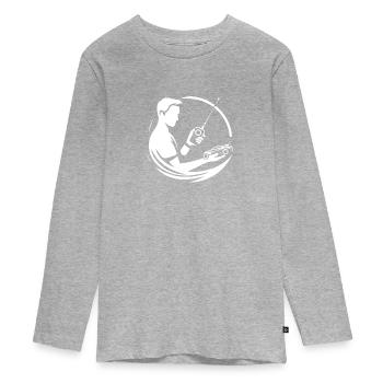 remotely controlled car minimalist - Teenager Premium Organic Long Sleeve Shirt - heather grey - Front