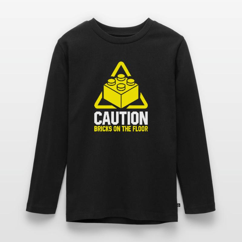 Constructeur de briques Bâtiment en briques Maître constructeur T-shirt manches longues Premium Ado