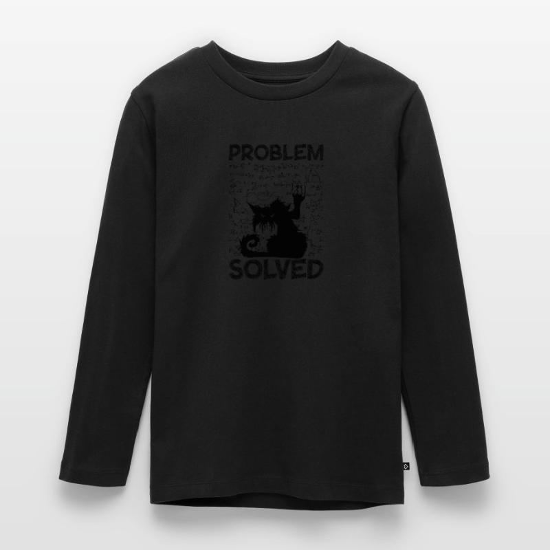 Problem Solved Math Student Homework Math Teenager Premium Organic Long Sleeve Shirt