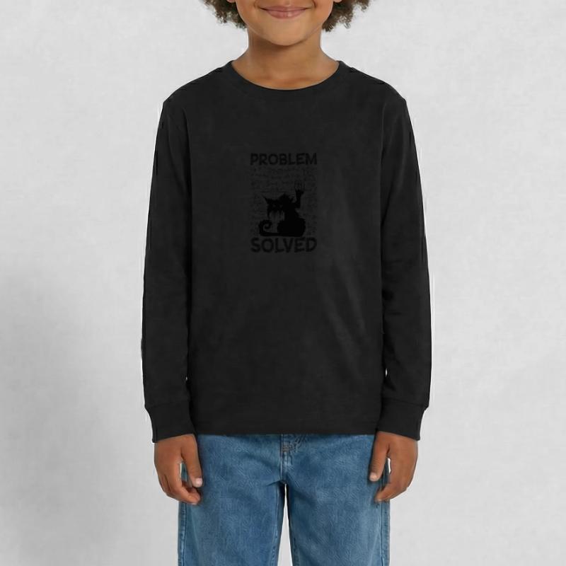 Problem Solved Math Student Homework Math Teenager Premium Organic Long Sleeve Shirt