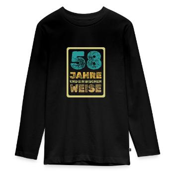 Proverbe 58 - T-shirt manches longues Premium Ado - noir - Devant - AI Model Kid Female (0cm)