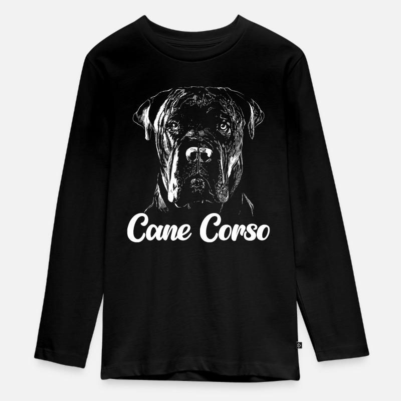 Cane Corso Chien - T-shirt manches longues Premium Ado - noir