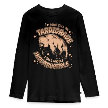 Tardigrade - T-shirt manches longues Premium Ado - noir - Devant - AI Model Kid Female (0cm)