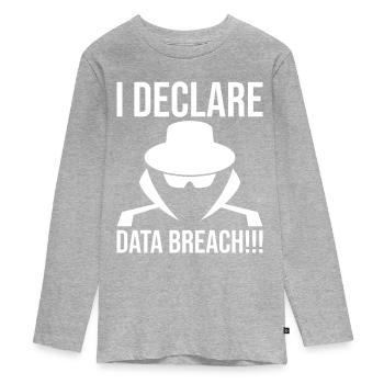 Cybersecurity Computer Security Cybersecurity - Teenager Premium Organic Long Sleeve Shirt - heather grey - Front