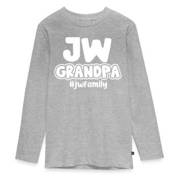 Jehovah's Witnesses - Teenager Premium Organic Long Sleeve Shirt - heather grey - Front