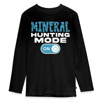 Chasse aux roches Chasseur de minéraux - T-shirt manches longues Premium Ado - noir - Devant - AI Model Kid Female (0cm)