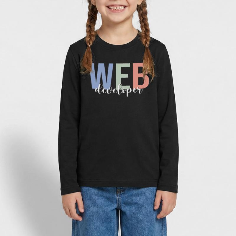 Webentwickler Kodierung Programmierer Programmieru Teenager Premium Bio Langarmshirt