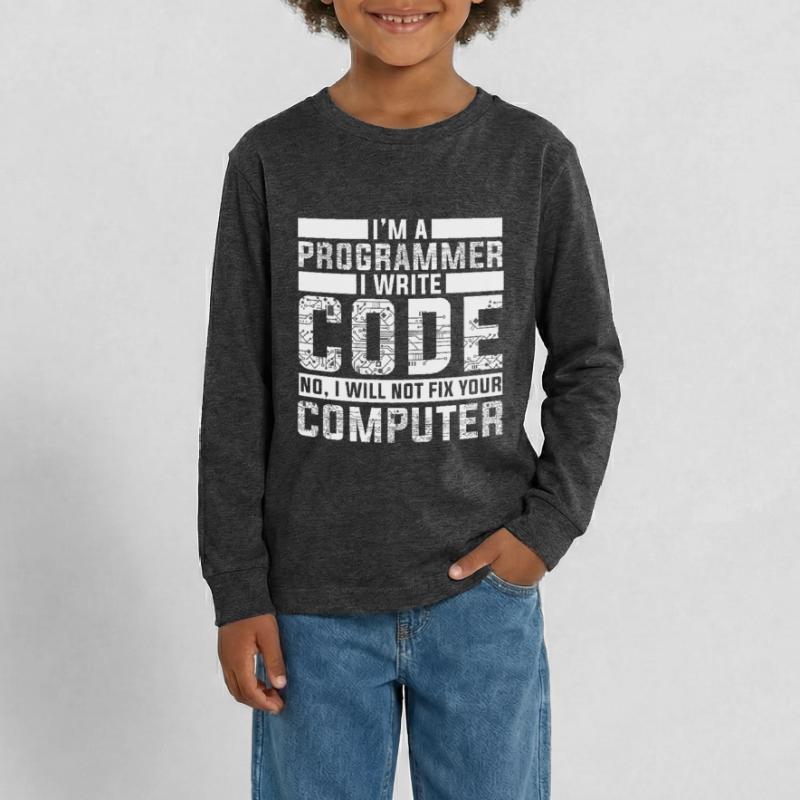 Programmierer Entwickler - Code Nerd Geek Teenager Premium Bio Langarmshirt