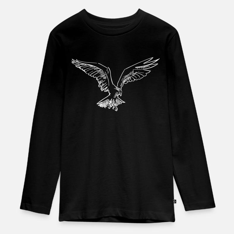 Aigle - T-shirt manches longues Premium Ado - noir