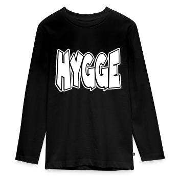 hygge - Teenager Premium Bio Langarmshirt - Schwarz - Vorne - AI Model Kid Female (0cm)