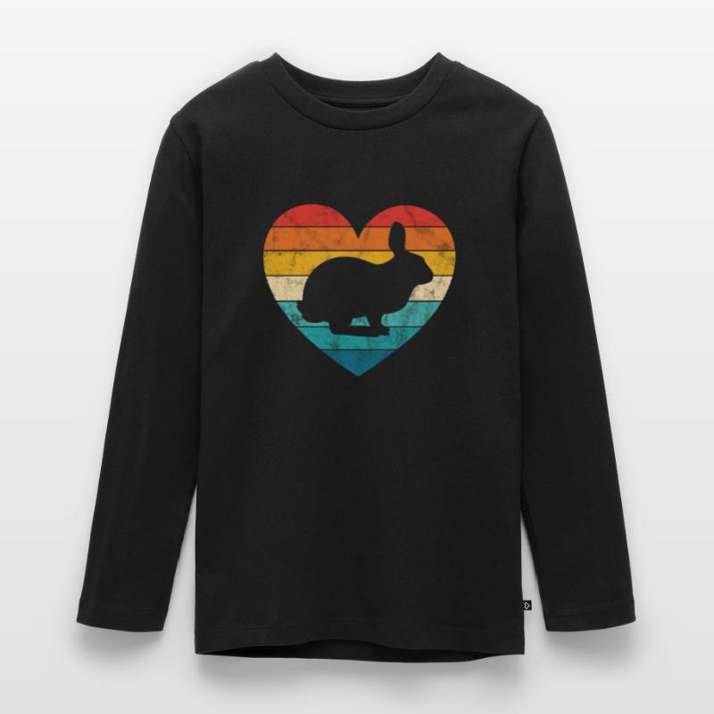 Rabbit Rabbit Easter Long-eared Gift Teenager Premium Organic Long Sleeve Shirt