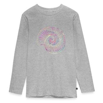 Paleontology - Teenager Premium Organic Long Sleeve Shirt - heather grey - Front
