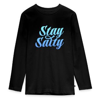 Plage - T-shirt manches longues Premium Ado - noir - Devant - AI Model Kid Female (0cm)
