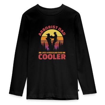 Père arboriculteur - T-shirt manches longues Premium Ado - noir - Devant - AI Model Kid Female (0cm)