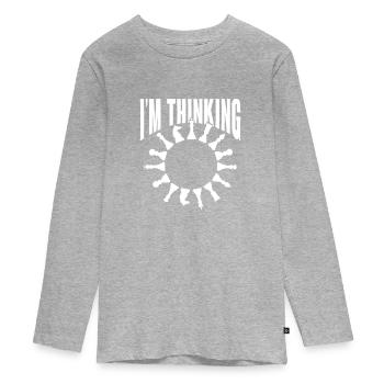 Chess Chessboard Checkmate Chess Player - Teenager Premium Organic Long Sleeve Shirt - heather grey - Front