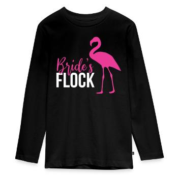 Enterrement de vie de jeune fille mariée - T-shirt manches longues Premium Ado - noir - Devant - AI Model Kid Female (0cm)