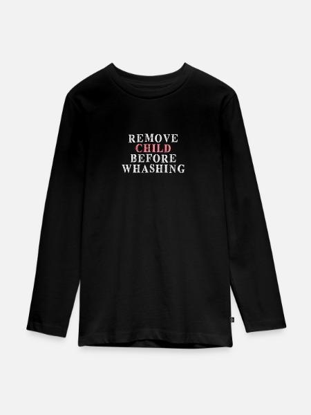 children - Teenager Premium Organic Long Sleeve Shirt - black