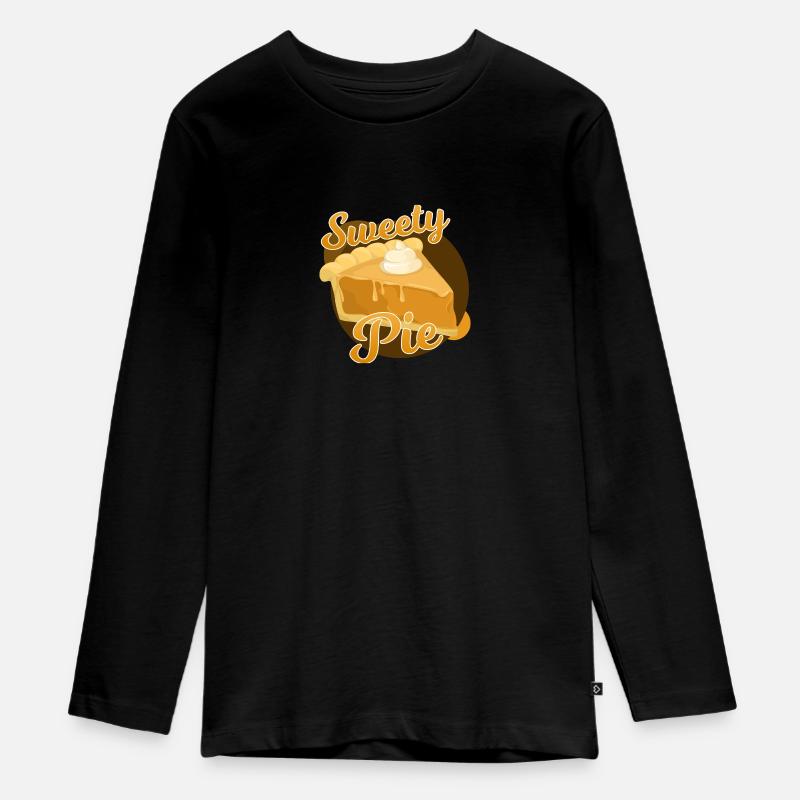 Thanksgiving Sweety Pie- Geschenkidee - Teenager Premium Bio Langarmshirt - Schwarz