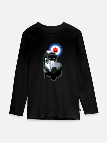 Roller - Teenager Premium Bio Langarmshirt - Schwarz