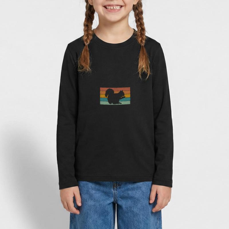 Eichhörnchen Teenager Premium Bio Langarmshirt