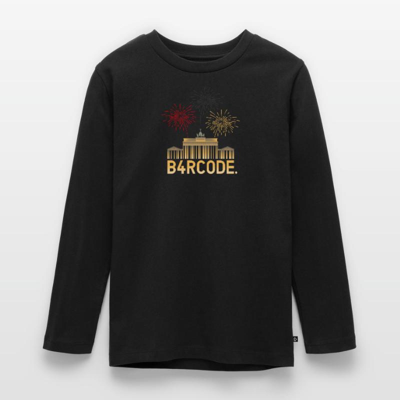 B4RCODE. German Unity Teenager Premium Organic Long Sleeve Shirt