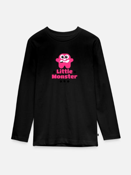 Little Monster - Teenager Premium Organic Long Sleeve Shirt - black