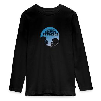 Préparons-nous à trébucher alternatif - T-shirt manches longues Premium Ado - noir - Devant - AI Model Kid Female (0cm)