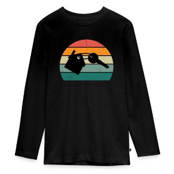 Home Famille Appartement Appartement Maison familiale - T-shirt manches longues Premium Ado - noir - Devant - AI Model Kid Female (0cm)