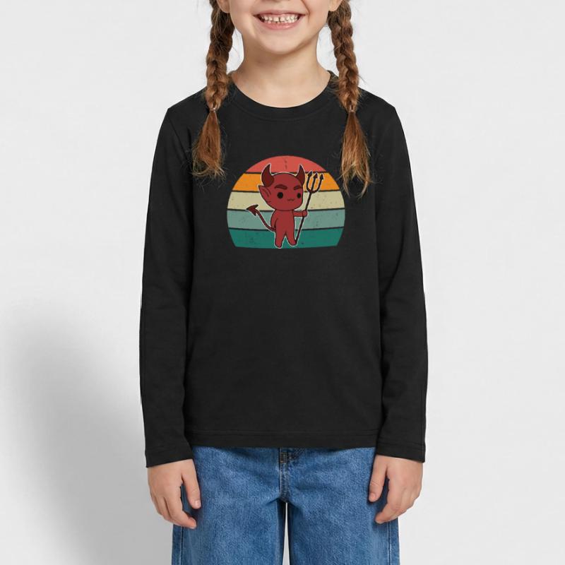 devil devilish satan evil hell fear horror Teenager Premium Organic Long Sleeve Shirt