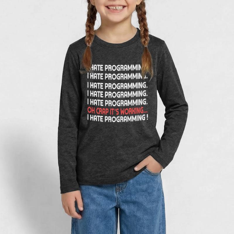 PC Programmieren Coden Programm Internet Computer Teenager Premium Bio Langarmshirt
