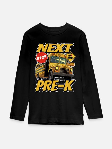 Next stop Vor-k - Teenager Premium Organic Long Sleeve Shirt - black