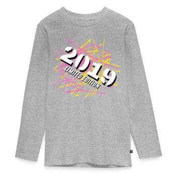 Édition limitée 2019 - T-shirt manches longues Premium Ado - gris chiné - Devant
