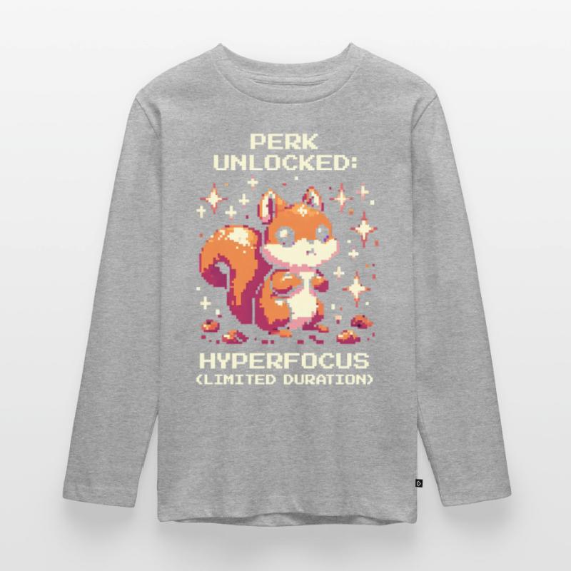 Hyperfocus active | ADHD Special Ability Teenager Premium Organic Long Sleeve Shirt