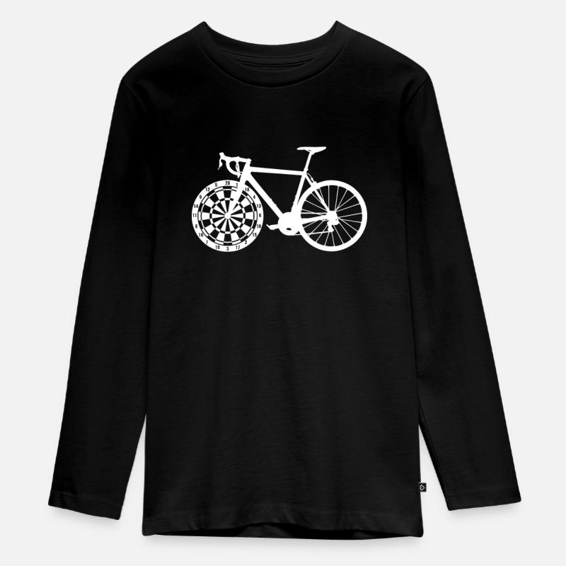 Fléchettes vélo vélo de route jeu de fléchettes - T-shirt manches longues Premium Ado - noir