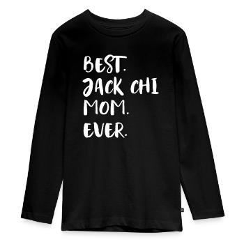 Jack Chi - Teenager Premium Bio Langarmshirt - Schwarz - Vorne - AI Model Kid Female (0cm)